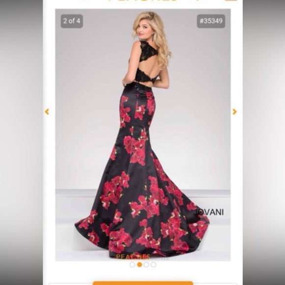 Jovani Prom Dress. worn once not altered, long, worn by 5’9 female with heels. - Picture 2 of 3